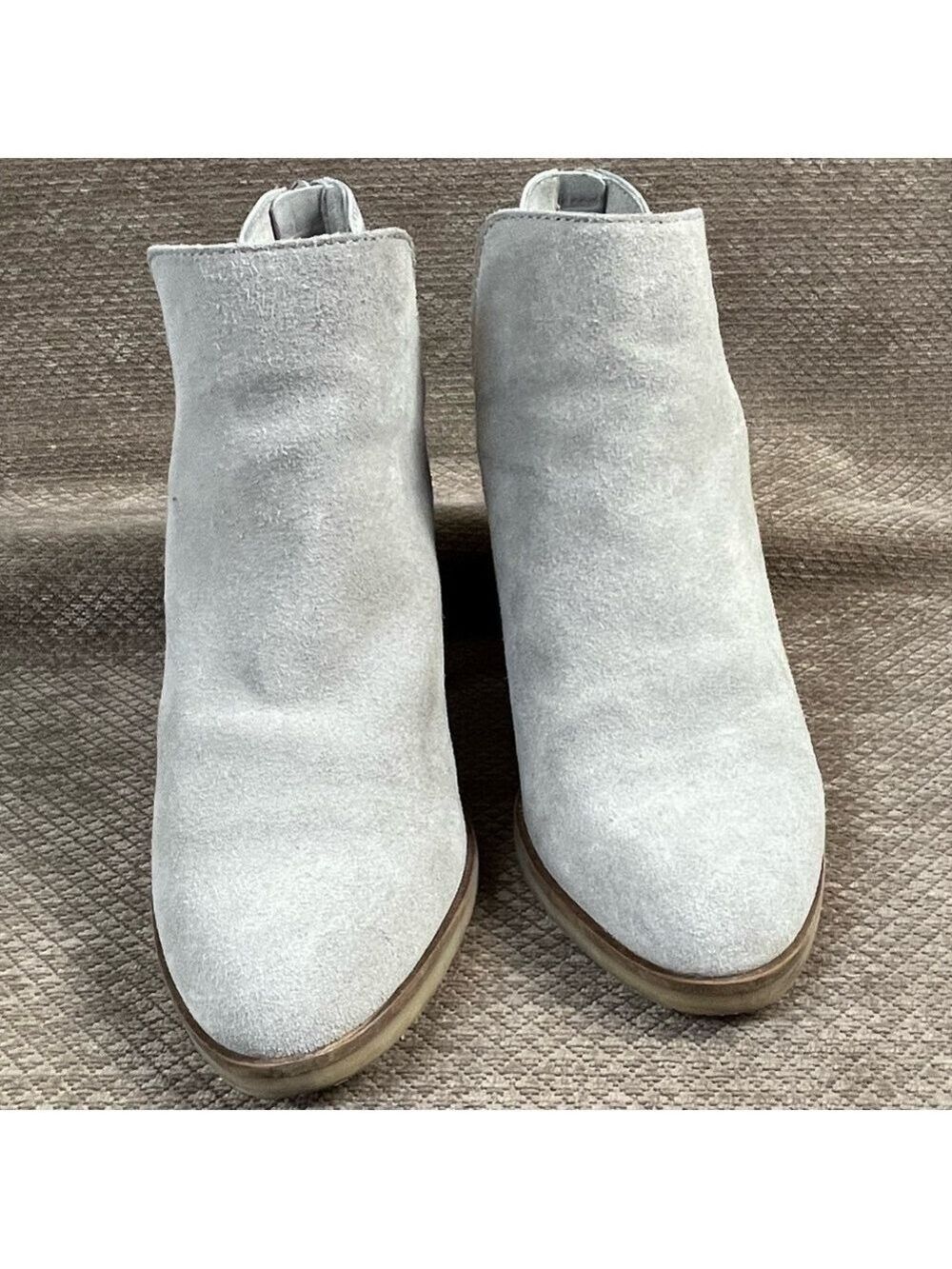 DV8 Dolce Vita Shai Women’s size 7 Grey Suede & Mixed Material Heeled Bootie EUC - Picture 10 of 16